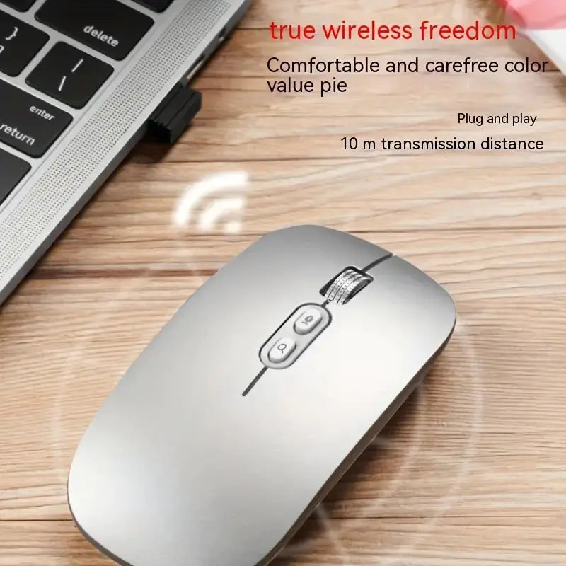 Dual-Mode Rechargeable AI Voice Mouse for English Users