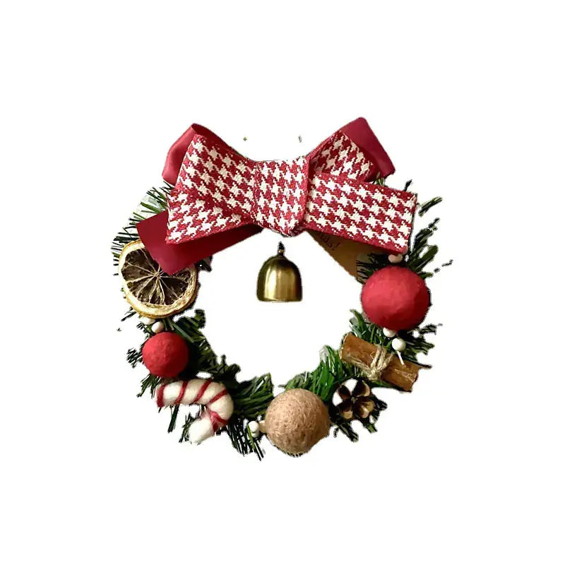 Christmas Gift Decorative Wreath for Home Decor with festive elements and vibrant colors.