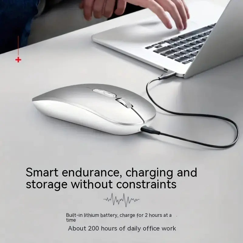 Dual-Mode Rechargeable AI Voice Mouse for English Users
