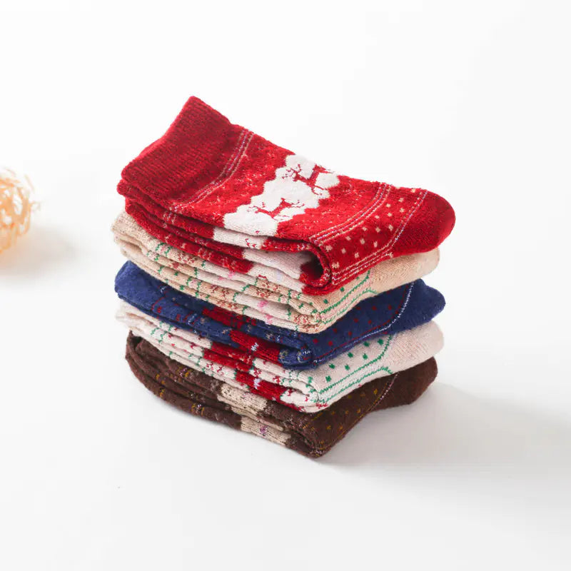 Warm Wool Christmas Socks