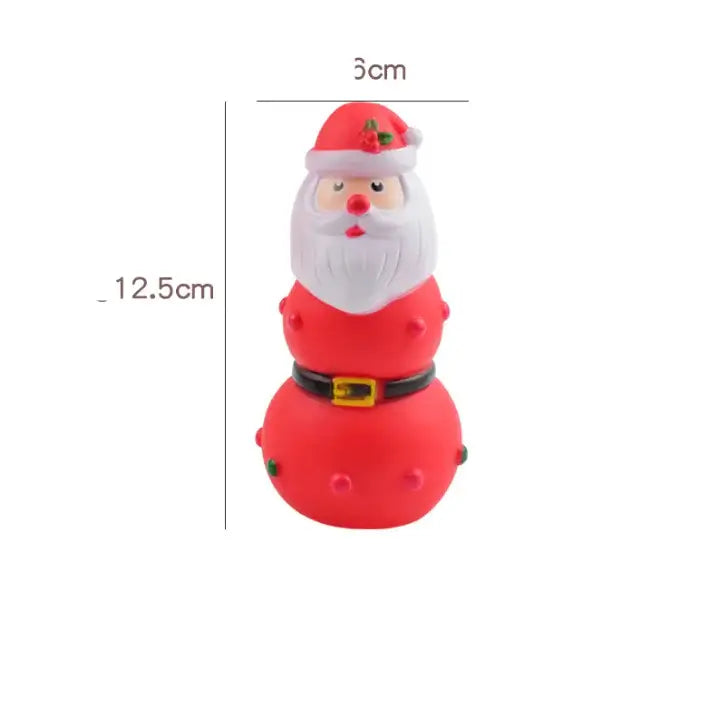 Christmas Tree Toy featuring a playful Santa Claus design for pet entertainment.