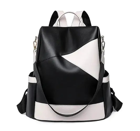 Bicolor Anti-Theft Backpack for Travel (One Piece)